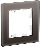 Рамка универсальная Systeme Electric AtlasDesign Nature 1-м. стекло мокко картинка